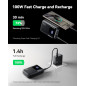 INIU 100W Compact Power Bank: 25000mAh, Super Fast Charging for iPhone, MacBook, Samsung - Airline Approved!