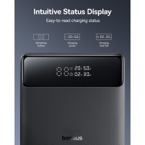 Baseus 100W Power Bank — Ultra-slim 20,000mAh fast charger with 4 ports for all your devices!