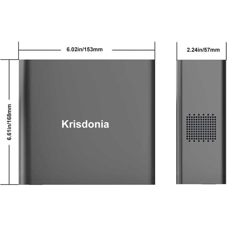 Krisdonia 130W Portable Power Bank: 40000mAh, AC Outlet, 100W USB-C - Power Your Life! Krisdonia 130W Portable Power Bank: 40000mAh, AC Outlet, 100W USB-C - Power Your Life!