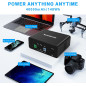 Krisdonia 130W Portable Power Bank: 40000mAh, AC Outlet, 100W USB-C - Power Your Life! Krisdonia 130W Portable Power Bank: 40000mAh, AC Outlet, 100W USB-C - Power Your Life!