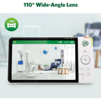LeapFrog 7" HD Baby Monitor — 360° camera, color night vision, 8x zoom, 2-way talk, night light & temp sensor!