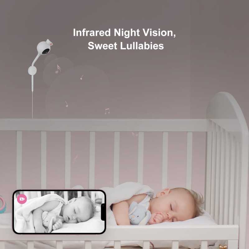 iBaby Smart Baby Monitor — 1080P HD WiFi video, breathing & movement tracking, 2-way audio, alerts & night vision!