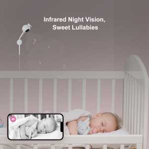 iBaby Smart Baby Monitor — 1080P HD WiFi video, breathing & movement tracking, 2-way audio, alerts & night vision!
