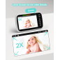 Babyphone Vidéo 5 UKSUP: Vision Nocturne, Communication Bidirectionnelle, Longue Autonomie & Berceuses! Babyphone Vidéo 5 UKSUP: Vision Nocturne, Communication Bidirectionnelle, Longue Autonomie & Berceuses!