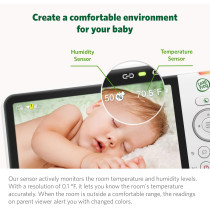 LeapFrog 7 HD Baby Monitor: 360° View, Color Night Vision, & Remote Access