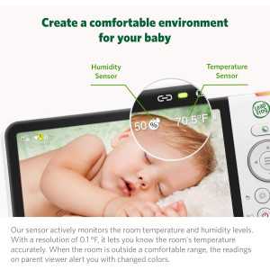 LeapFrog 7 HD Baby Monitor: 360° View, Color Night Vision, & Remote Access