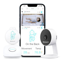 Sense-U Smart Baby Monitor — HD video, movement tracking & real-time alerts for your peace of mind!