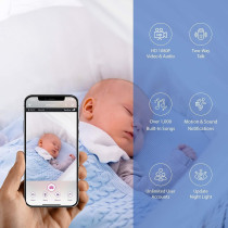 iBaby M2C WiFi Monitor 1080P & Alerts Educational Development Features