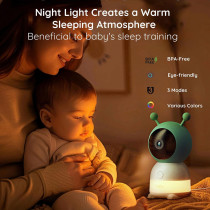 BOIFUN 2K Baby Monitor with Dual Cameras with Real-time Alerts.