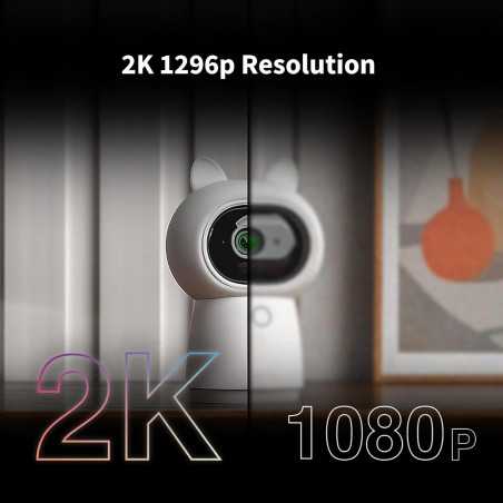Aqara G3 2K Security Camera Hub: AI Recognition, 360° View, Alexa & HomeKit Ready