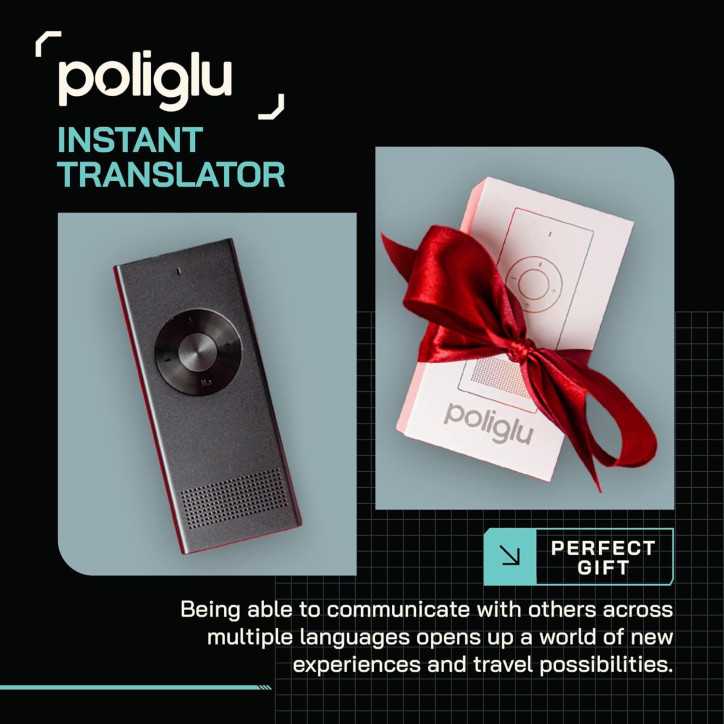 Poliglu: Traducteur Instantané Portable – Parlez Toutes les Langues Facilement!