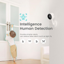Litokam 2K Indoor Security Camera: Night Vision, 2-Way Audio & Alexa