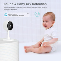 Litokam 2K Indoor Security Camera: Night Vision, 2-Way Audio & Alexa