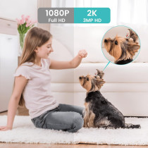 Caméra Intérieure Litokam : Sécurité, Vision Nocturne & Audio