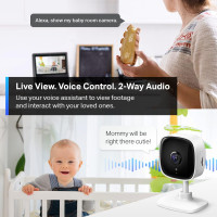Tapo 2K Indoor Security Camera: Baby & Pet Monitor with Motion Detection & 2-Way Audio