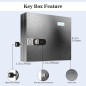 WeHere Secure Key Lock Box: Wall-Mounted Cabinet with Combination Lock & 16 Key Tags - Perfect for Home, Office, & Valet! WeHere Secure Key Lock Box: Wall-Mounted Cabinet with Combination Lock & 16 Key Tags - Perfect for Home, Office, & Valet!