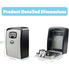 Smart Lock Box: Secure 5 Key Storage with Bluetooth & Code Access