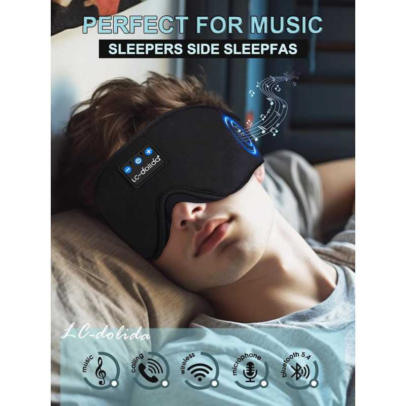 Casque de sommeil Bluetooth LC-dolida avec masque 3D ultra-fin