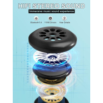 Masque de Sommeil Bluetooth LC-dolida : Confort 3D Ultra-Fin, Musique Apaisante pour un Sommeil Rêvé !