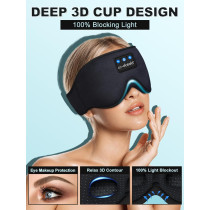 LC-dolida Sleep Headphones: 3D Bluetooth Eye Mask for Side Sleepers