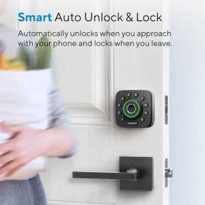 Ultraloq U-Bolt Pro WiFi Smart Lock: Fingerprint, App Control, & Keyless Entry - Secure Your Home!