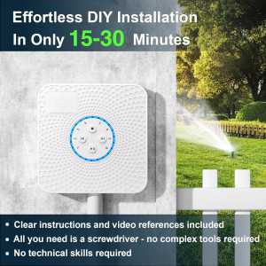 ImoLaza: Contrôleur d'irrigation WiFi 8 Zones Économiseur d'Eau