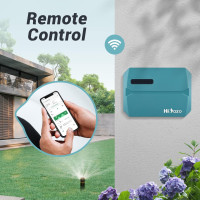 HiOazo Smart Sprinkler Controller: WiFi 6-Zone Irrigation System with Rain Sensor - Effortless Watering!
