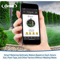 Orbit 57915 B-hyve 4-Zone Smart Sprinkler Controller - Gray
