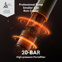 OutIn Nano Portable Espresso Maker: Ideal for Travel, Camping & RV