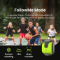 Caméra Sport AI XbotGo 4K: Suivi dÉquipe, Gimbal 360°, Streaming Live - Vert Éclatant!