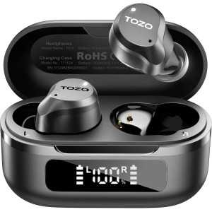 TOZO NC9 Wireless Earbuds: Hybrid ANC, 59H Playtime, Crystal Clear Calls - Your Ultimate Audio Escape!