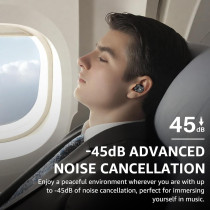 TOZO Hybrid Noise Cancelling Wireless Earbuds: 59H Playtime, IPX8