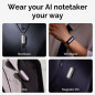 PLAUD NotePin AI Voice Recorder: Capture Lectures & Meetings in 112 Languages! 64GB Storage, App Control
