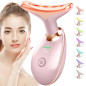 Masseur Facial 7 Couleurs à Lumière Rouge : Anti-Âge, Anti-Rides & Raffermissant - Rose Éclatant
