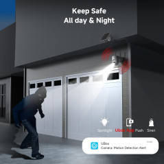 2K Wireless Solar Security Cameras - 360° View & Color Night Vision