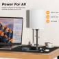 Dicoool Bedside Lamp: 3-Color, USB Charging, Pull Chain - Perfect Nightstand Light!