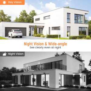 Smart Wireless Video Doorbell with AI Detection & Night Vision