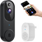Sonnette Vidéo Intelligente WiFi : Sécurité Optimale, Détection IA, Audio Bidirectionnel & Vision Nocturne Sonnette Vidéo Intelligente WiFi : Sécurité Optimale, Détection IA, Audio Bidirectionnel & Vision Nocturne