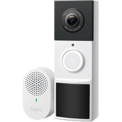 TP-Link Tapo D210: 2K Smart Video Doorbell with Night Vision & Free AI