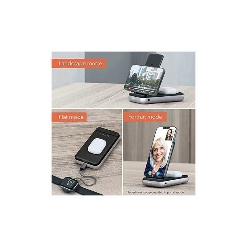 Chargeur sans fil Satechi Duo 3 en 1 pour iPhone et iPad