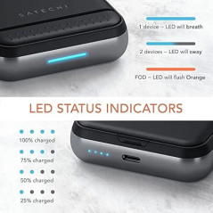 3-in-1 Satechi Duo Wireless Charger & 10,000mAh Power Bank for iPhone