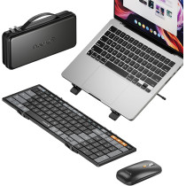 ProtoArc XKM01: Combo Clavier Souris Bluetooth Pliable - Productivité Mobile Ultime!