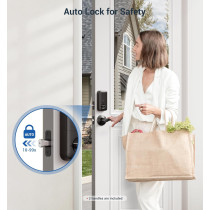 Veise Fingerprint Door Lock with Keyless Entry & Lever Handles