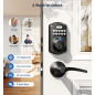Veise Serrure de Porte Digitale Noire Mate : Empreinte, Code, Clé - Sécurité Moderne et Facile! Veise Serrure de Porte Digitale Noire Mate : Empreinte, Code, Clé - Sécurité Moderne et Facile!