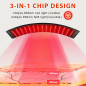 Viconor Red Light Therapy Lamp: 660nm & 850nm Infrared for Face & Body Rejuvenation w/Adjustable Stand
