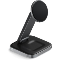 Qi2 15W Satechi 2-in-1 Wireless Charger for iPhone & AirPods Pro