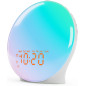 Réveil Lumière Sunrise JALL : Sons Relaxants, Bluetooth & 17 Veilleuses - Le Cadeau Idéal pour un Réveil Doux !