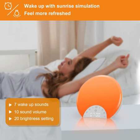 ANTDALIS Sunrise Alarm Clock: Wake Up Light for Kids & Adults