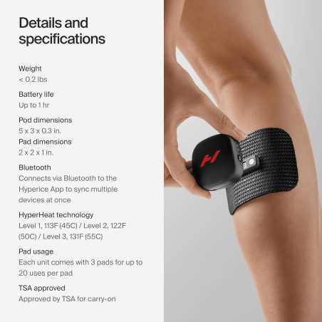 Venom Go Hyperice : Dispositif de chaleur & vibration FSA/HSA