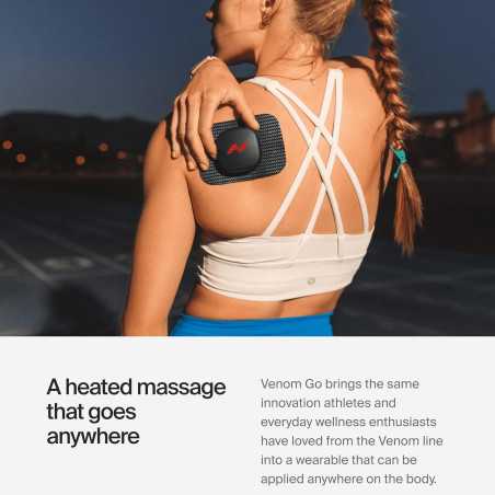 Hyperice Venom Go: Heat & Vibration Muscle Relief - Wearable, FSA/HSA Eligible